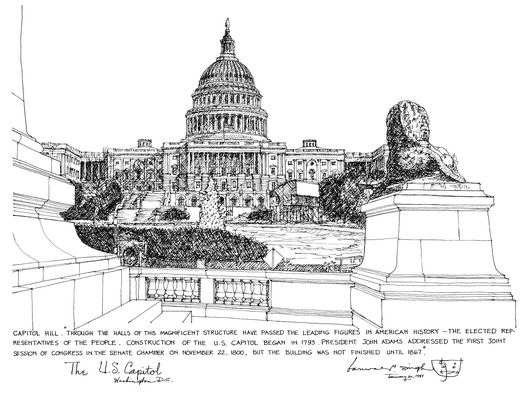 capitol building drawing