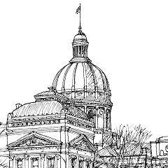 Indiana State Capitol drawing